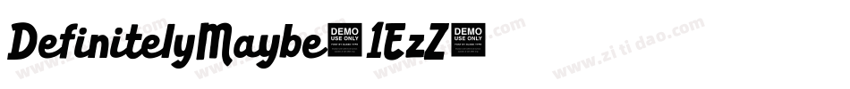 DefinitelyMaybe-1EzZ字体转换