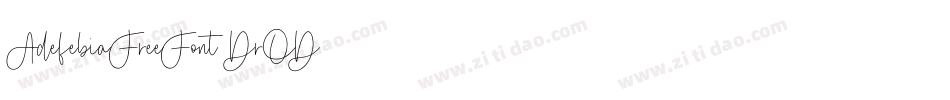 AdefebiaFreeFont-DrOD字体转换
