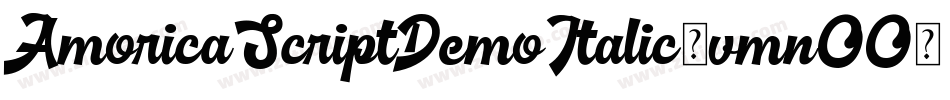 AmoricaScriptDemoItalic-vmnOO字体转换
