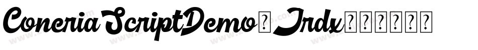 ConeriaScriptDemo-Jrdx字体转换