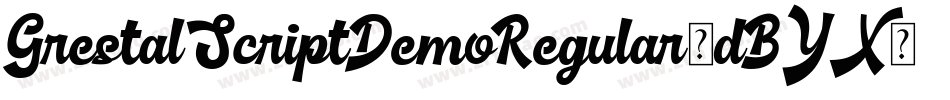 GrestalScriptDemoRegular-dBYX字体转换