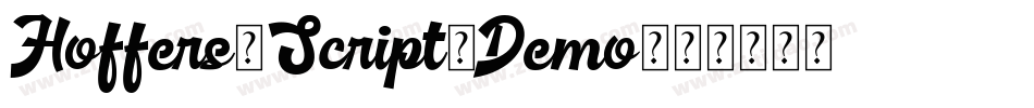 Hoffers-Script-Demo字体转换
