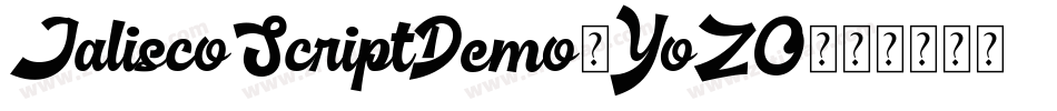 JaliscoScriptDemo-YoZO字体转换 JaliscoScriptDemo-YoZO字体转换