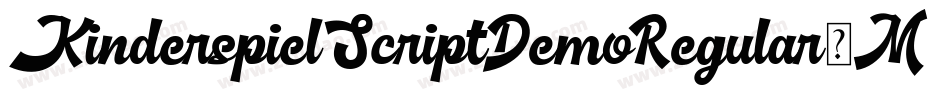 KinderspielScriptDemoRegular-M6xr字体转换