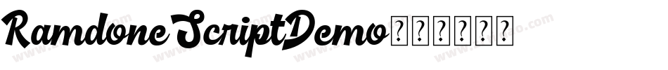RamdoneScriptDemo字体转换