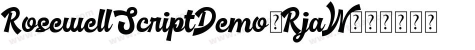 RosewellScriptDemo-RjaW字体转换