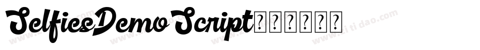 SelfiesDemoScript字体转换