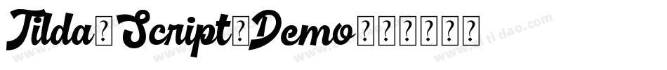Tilda-Script-Demo字体转换