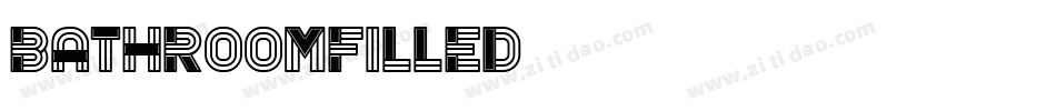 BathroomFilled字体转换 BathroomFilled字体转换