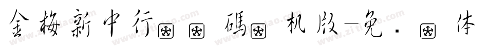 金梅新中行國際碼手机版字体转换