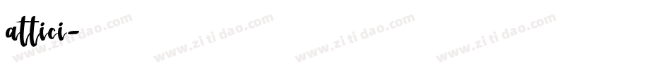 attici字体转换