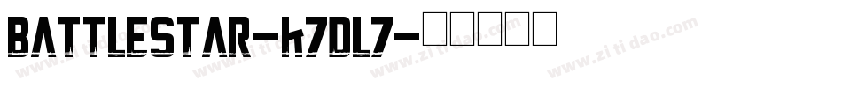 BattleStar-K7dl7字体转换
