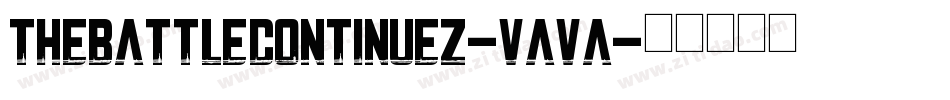 TheBattleContinuez-vAVA字体转换