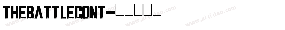 TheBattleCont字体转换