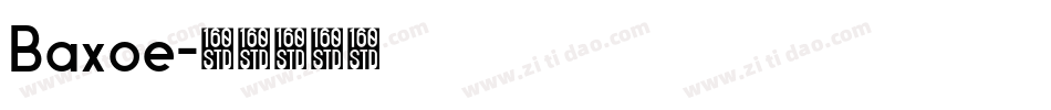 Baxoe字体转换