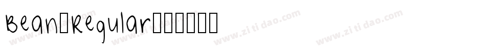 Bean-Regular字体转换