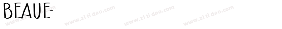BEAUE字体转换