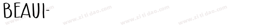BEAUI字体转换