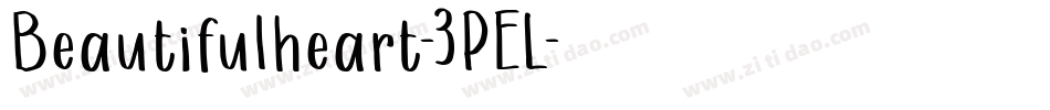 Beautifulheart-3PEL字体转换