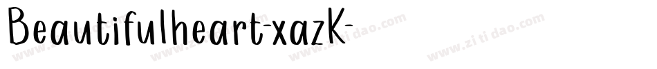Beautifulheart-xazK字体转换