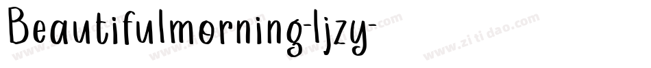 Beautifulmorning-ljzy字体转换