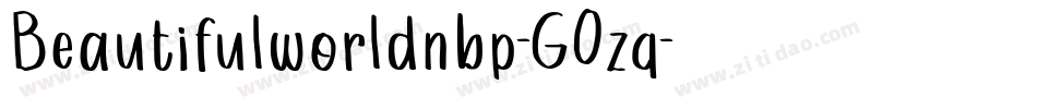 Beautifulworldnbp-G0zq字体转换