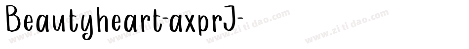 Beautyheart-axprJ字体转换