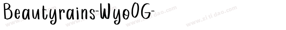 Beautyrains-Wyo0G字体转换