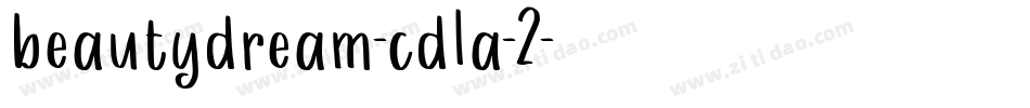 beautydream-cd1a-2字体转换