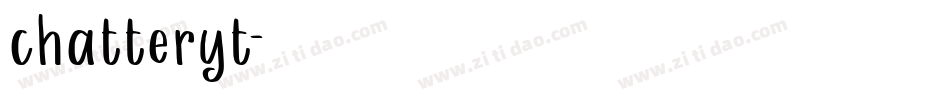 chatteryt字体转换