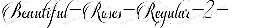 Beautiful-Roses-Regular-2字体转换