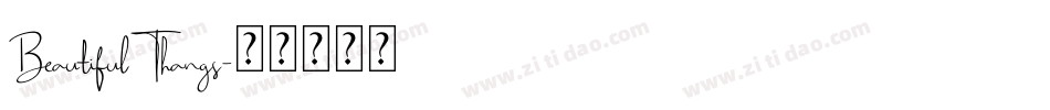 BeautifulThangs字体转换