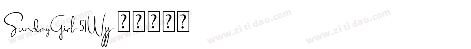 SundayGirl-51Wjj字体转换