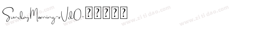 SundayMorning-rVdO字体转换