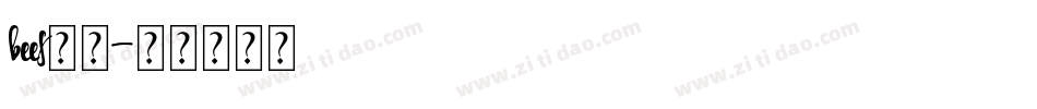 bees字体字体转换