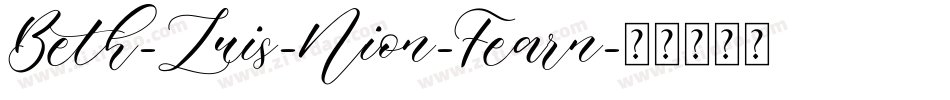 Beth-Luis-Nion-Fearn字体转换