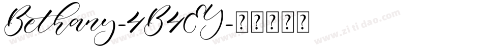 Bethany-4B4EY字体转换