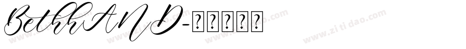 BethhAND字体转换