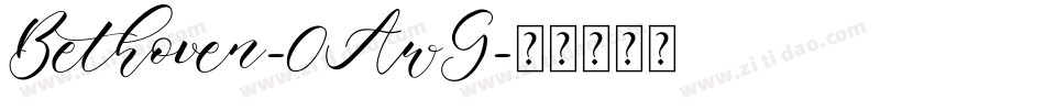 Bethoven-0AwG字体转换