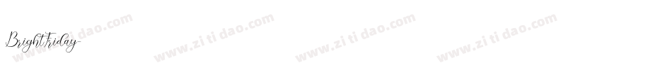 BrightFriday字体转换