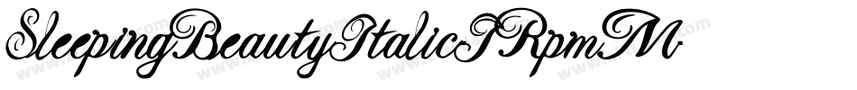 SleepingBeautyItalic-JRpmM字体转换