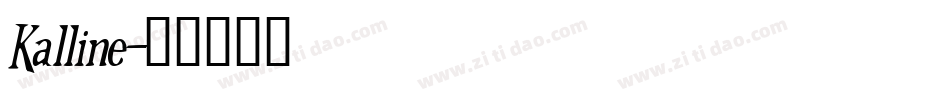 Kalline字体转换