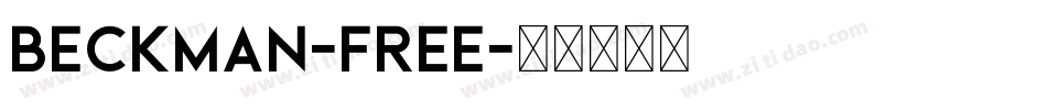 Beckman-Free字体转换