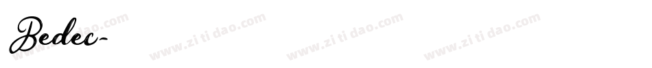 Bedec字体转换