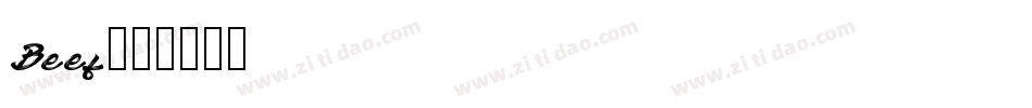 Beef字体转换