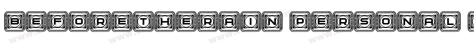 BeforeTheRain_personal_use_demo字体转换