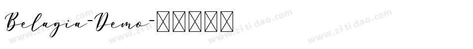 Belagia-Demo字体转换