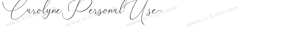 CarolynePersonalUse字体转换