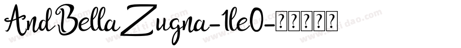 AndBellaZugna-1le0字体转换