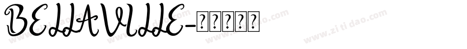 BELLAVILLE字体转换